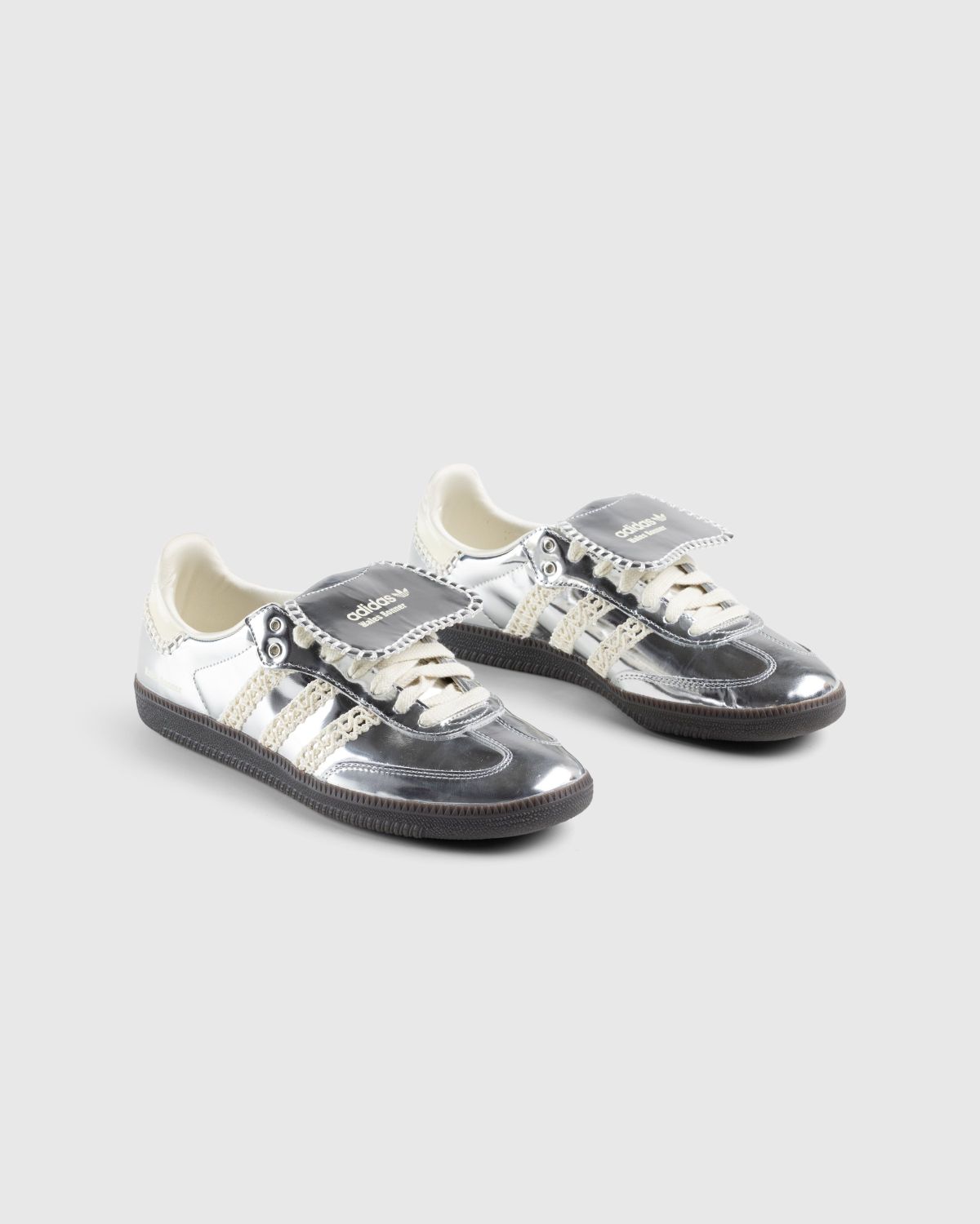 Adidas metallic sales silver sneakers